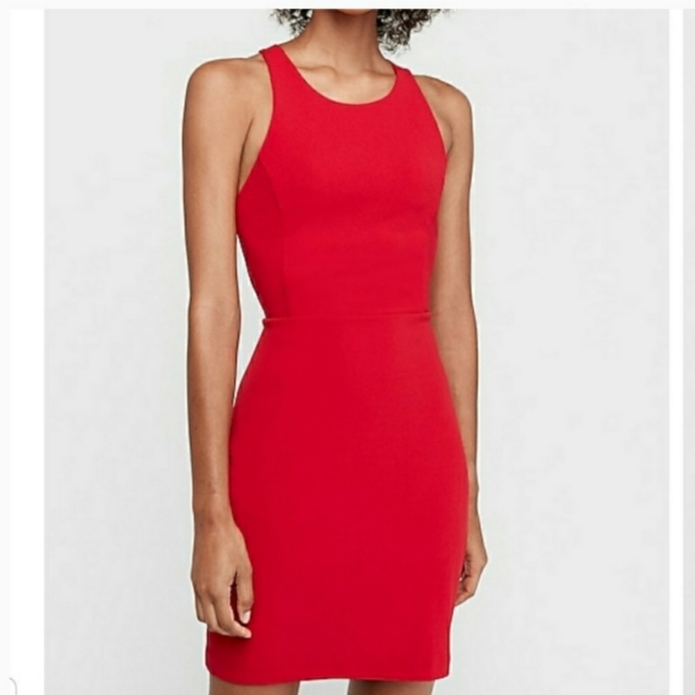 Express cut out back dress